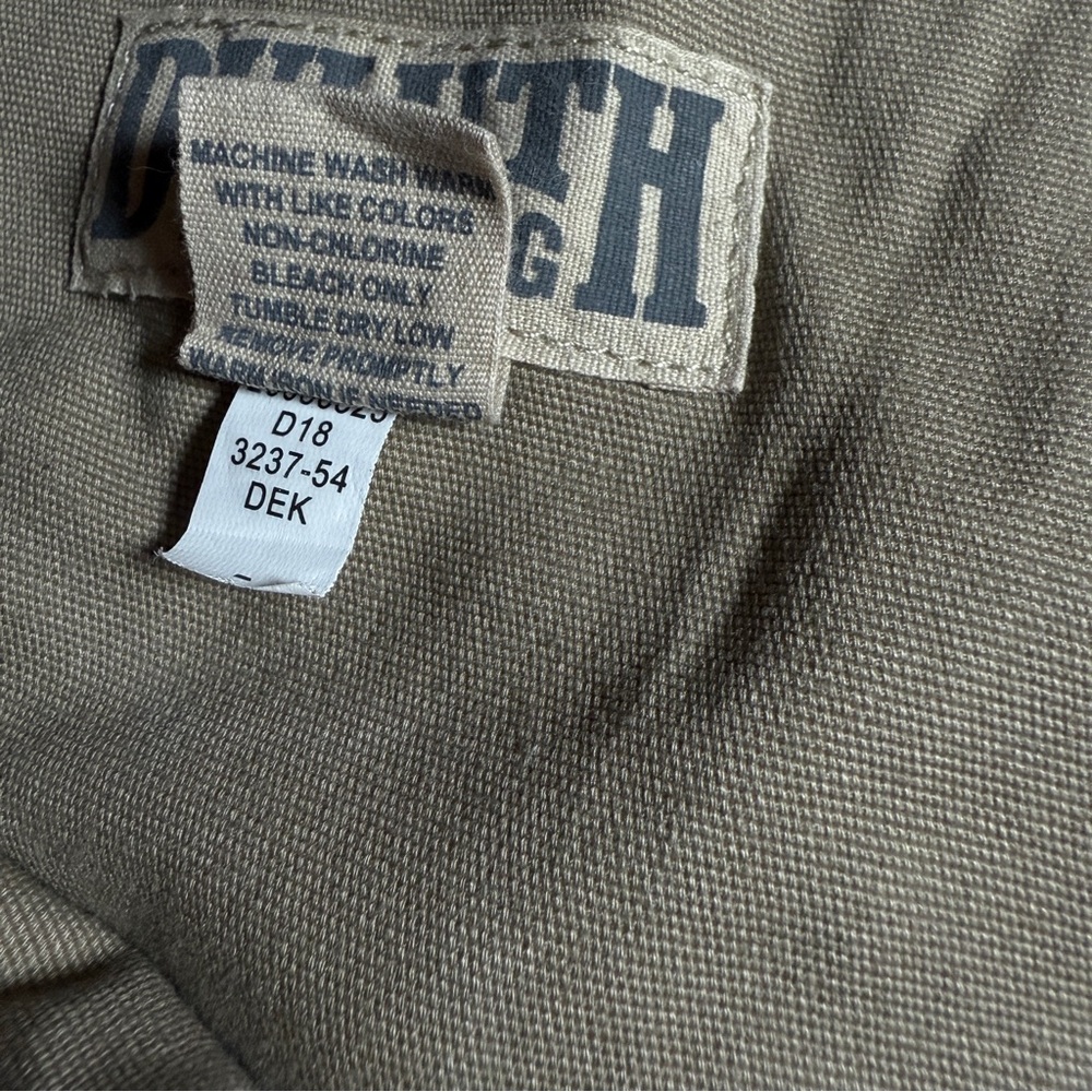 Duluth Trading Co Big Men's Tan Khaki Flex Firehose Canvas 46x30 Relaxed‎ Fit - Picture 8 of 8